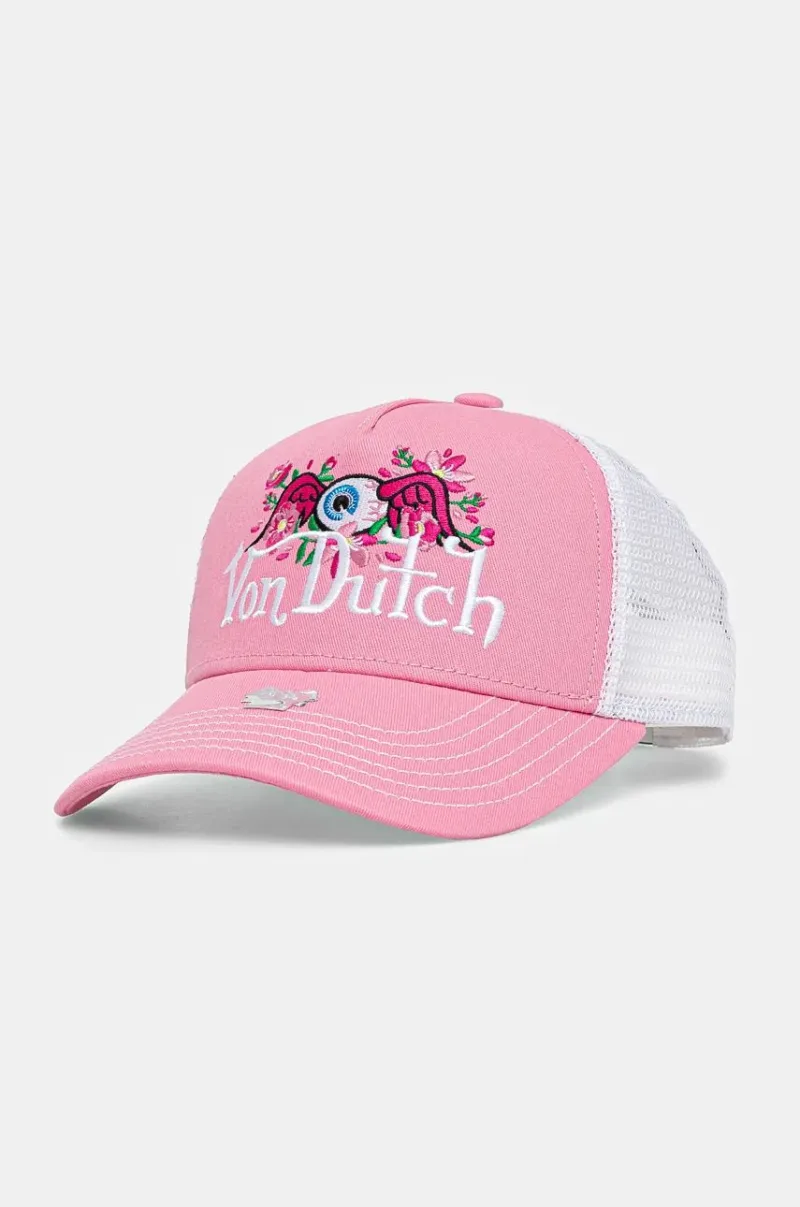 Von Dutch sapca TRUCKER MADISON culoarea roz