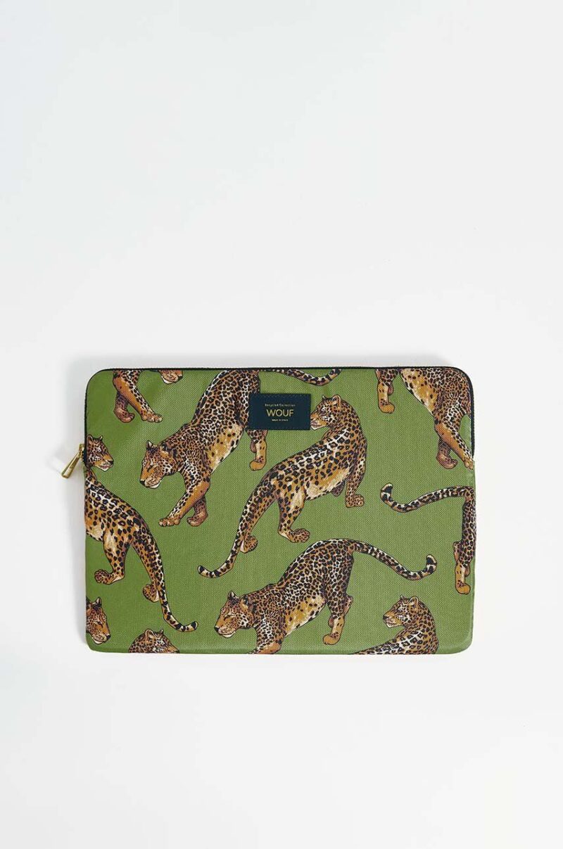 WOUF husa laptop Olive Leopard 15" & 16"