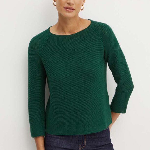 Weekend Max Mara pulover de bumbac culoarea verde