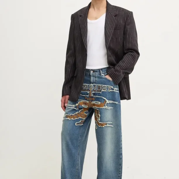 Y/Project jeansi EVERGREEN PARIS' BEST PATCH JEANS 207PA005 preţ