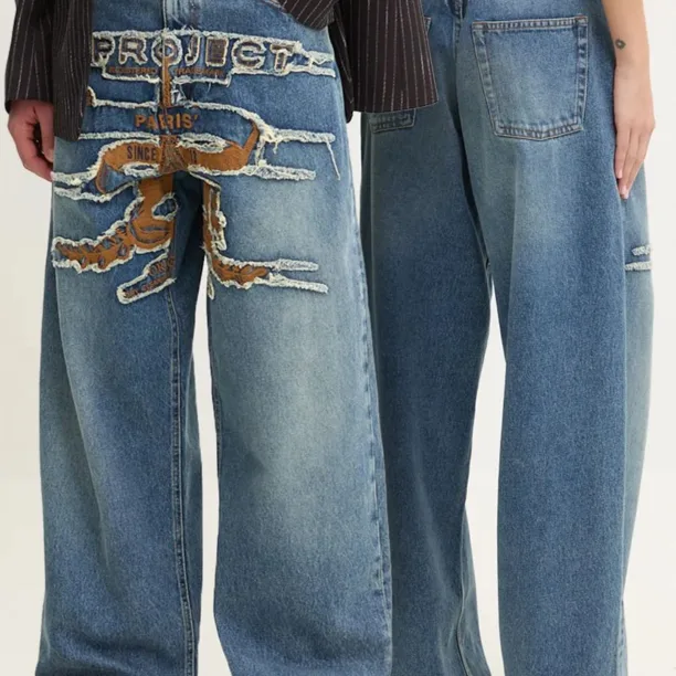 Y/Project jeansi EVERGREEN PARIS' BEST PATCH JEANS 207PA005