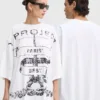 Y/Project tricou din bumbac EVERGREEN PARIS' BEST PINCHED T-SHIRT culoarea alb