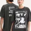 Y/Project tricou din bumbac ROCK BAND PRINT PINCHED LOGO T-SHIRT culoarea gri