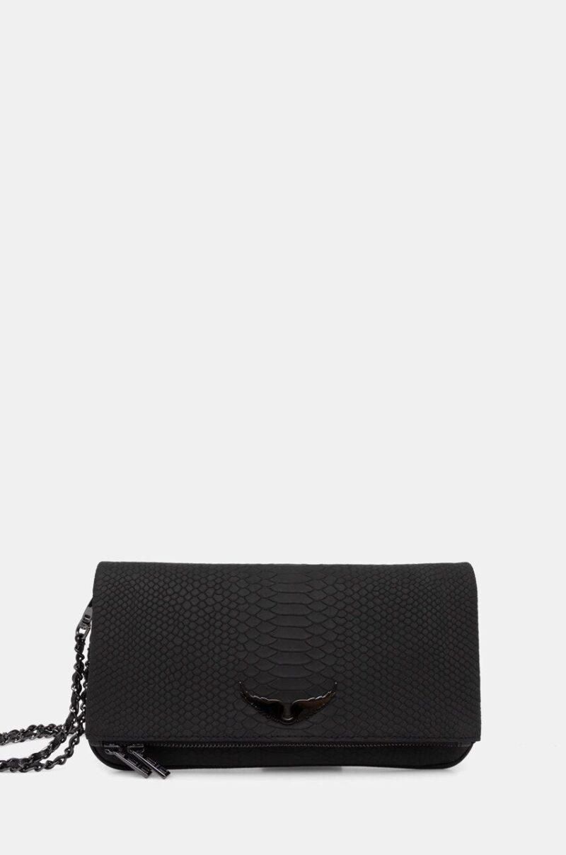 ZADIG&VOLTAIRE poseta de piele culoarea negru