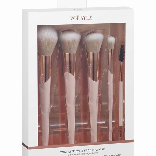 Zoë Ayla set de pensule de machiaj Complete Eye & Face Brush Kit 5-pack