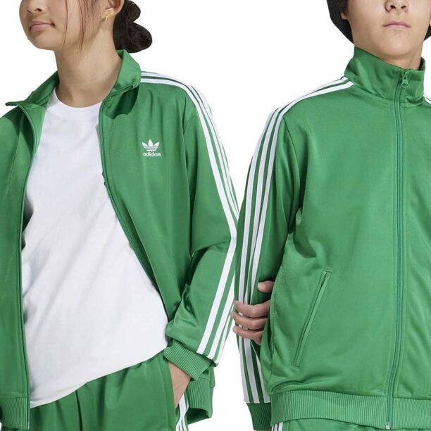 adidas Originals bluza copii FIREBIRD TOP culoarea verde