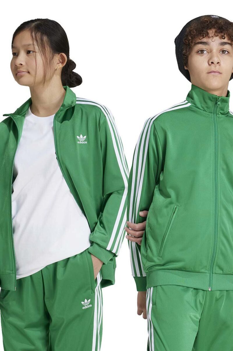 adidas Originals bluza copii FIREBIRD TOP culoarea verde