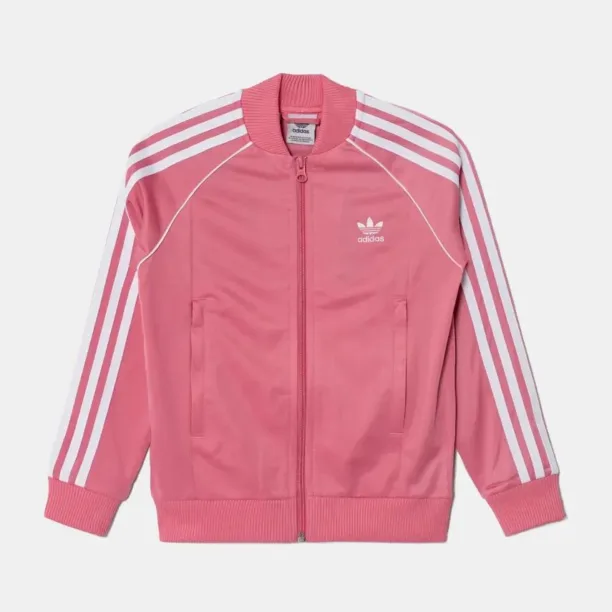 adidas Originals bluza copii SST TRACK TOP culoarea roz