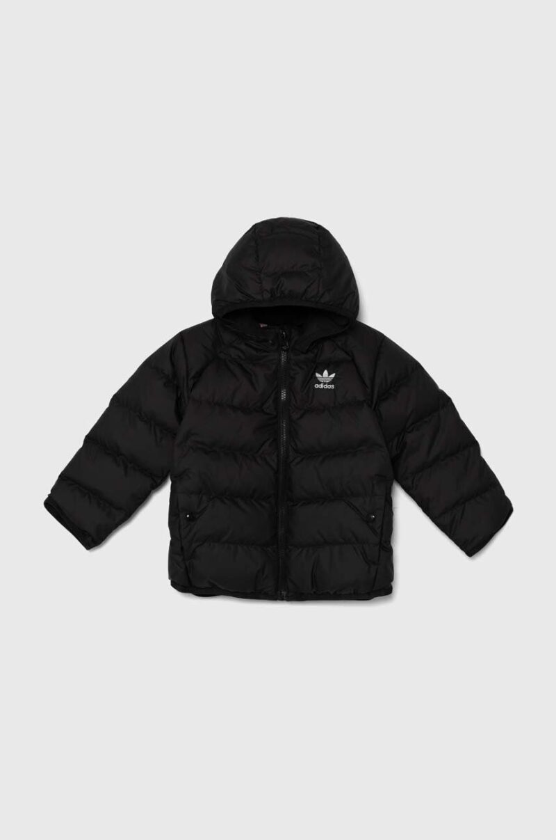 adidas Originals geaca de puf pentru copii DOWNACKET culoarea negru