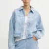 adidas Originals geacă din denim Femme Galore Denim Rhinestone Jacket femei