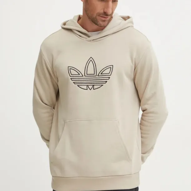 adidas Originals hanorac de bumbac Outline Hoodie barbati