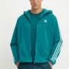 adidas Originals hanorac fleece culoarea verde