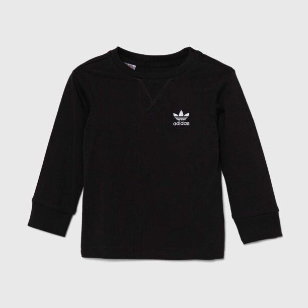 adidas Originals longsleeve copii LONG SLEEVE culoarea negru