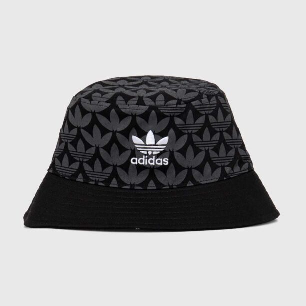 adidas Originals palarie din bumbac culoarea negru