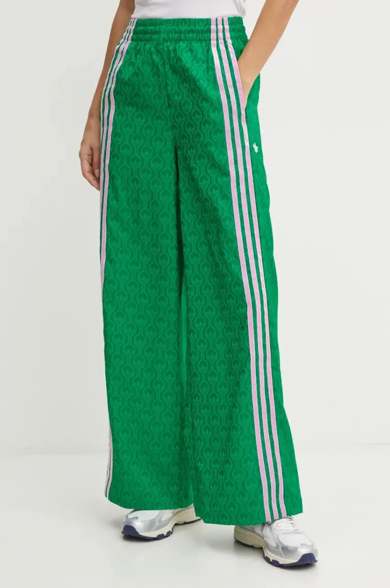 adidas Originals pantaloni 70s Wide Leg Pants femei