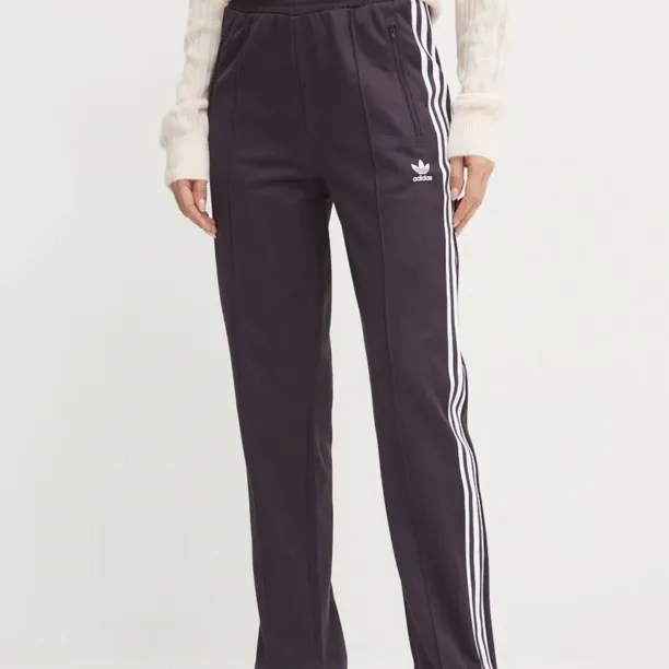 adidas Originals pantaloni de trening Beckenbauer Track Pant culoarea violet