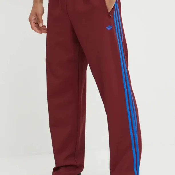 adidas Originals pantaloni de trening Trackpant culoarea bordo