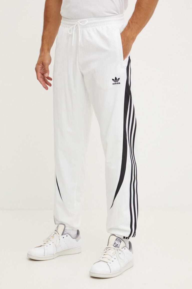 adidas Originals pantaloni de trening culoarea alb