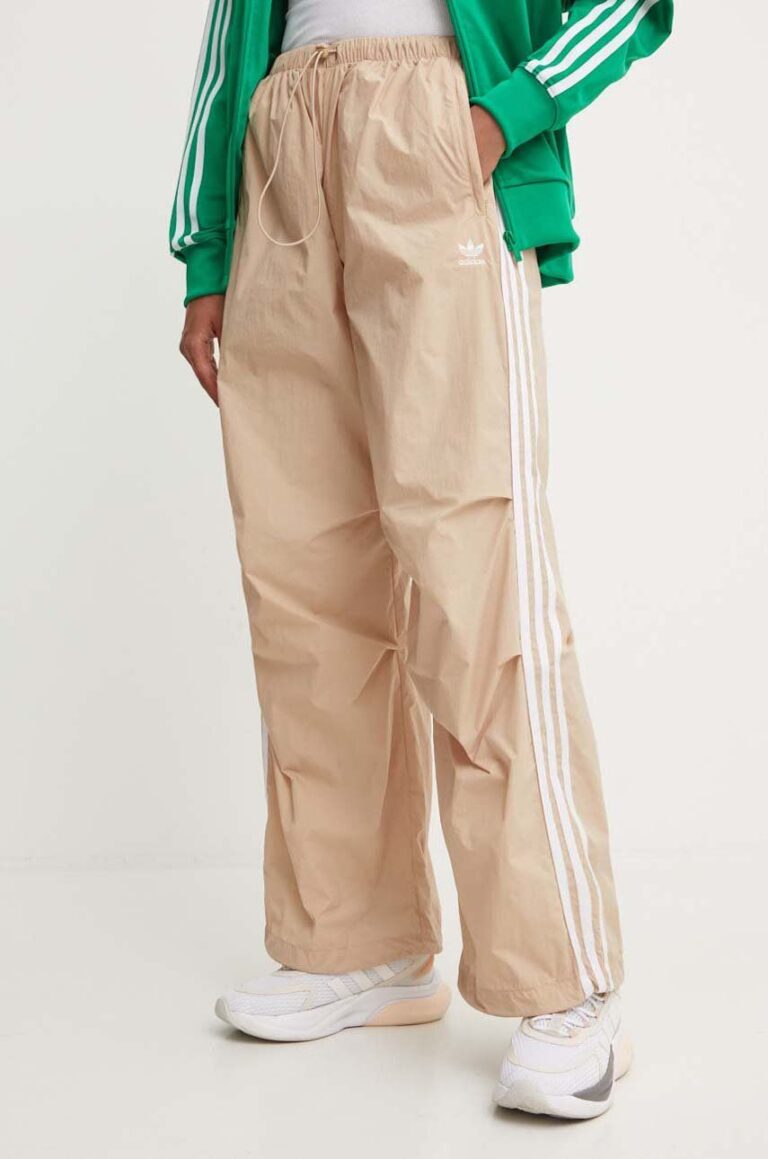 adidas Originals pantaloni de trening culoarea bej