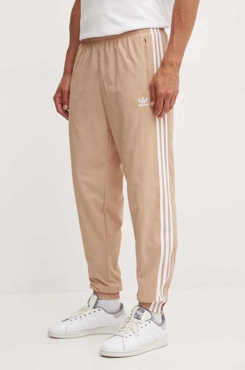 adidas Originals pantaloni de trening culoarea bej