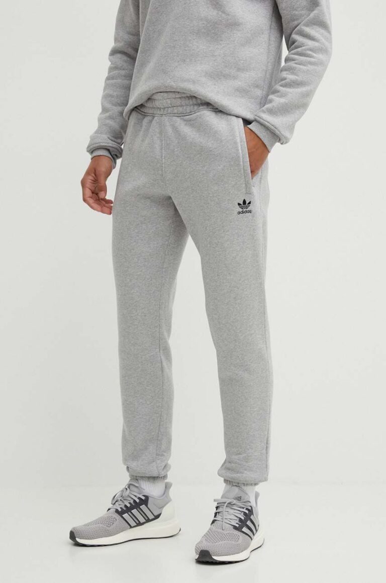 adidas Originals pantaloni de trening culoarea gri