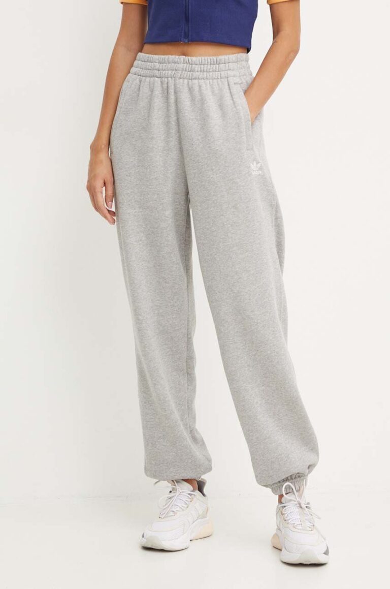 adidas Originals pantaloni de trening culoarea gri