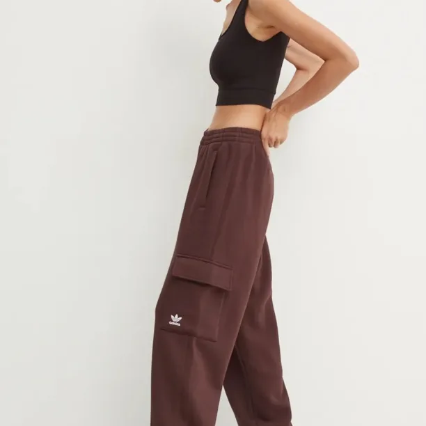 adidas Originals pantaloni de trening culoarea maro