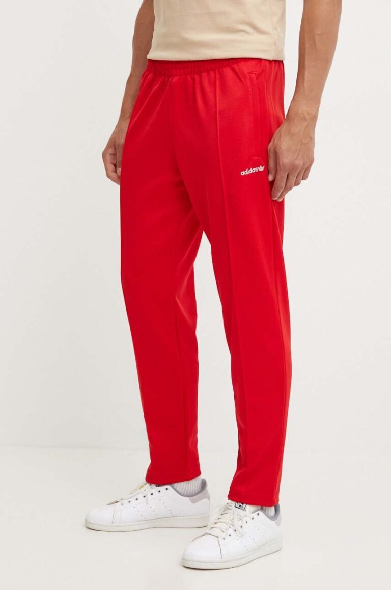 adidas Originals pantaloni de trening culoarea rosu