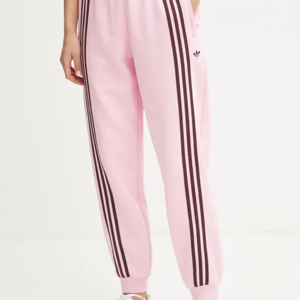 adidas Originals pantaloni de trening culoarea roz