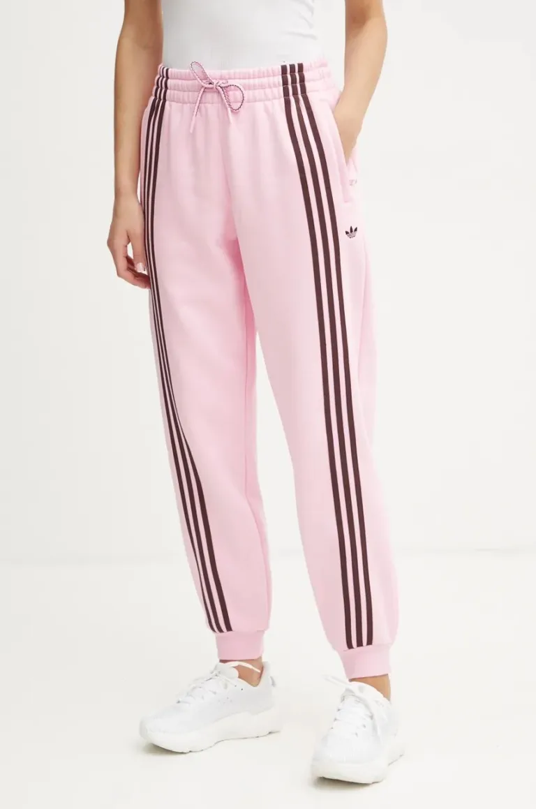 adidas Originals pantaloni de trening culoarea roz