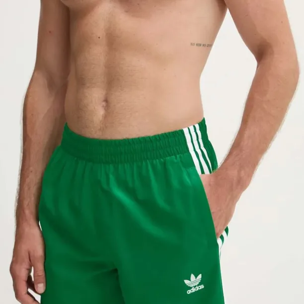 adidas Originals pantaloni scurti de baie culoarea verde