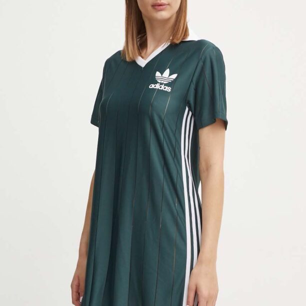 adidas Originals rochie culoarea verde