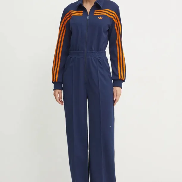 adidas Originals salopetă Jumpsuit culoarea albastru marin