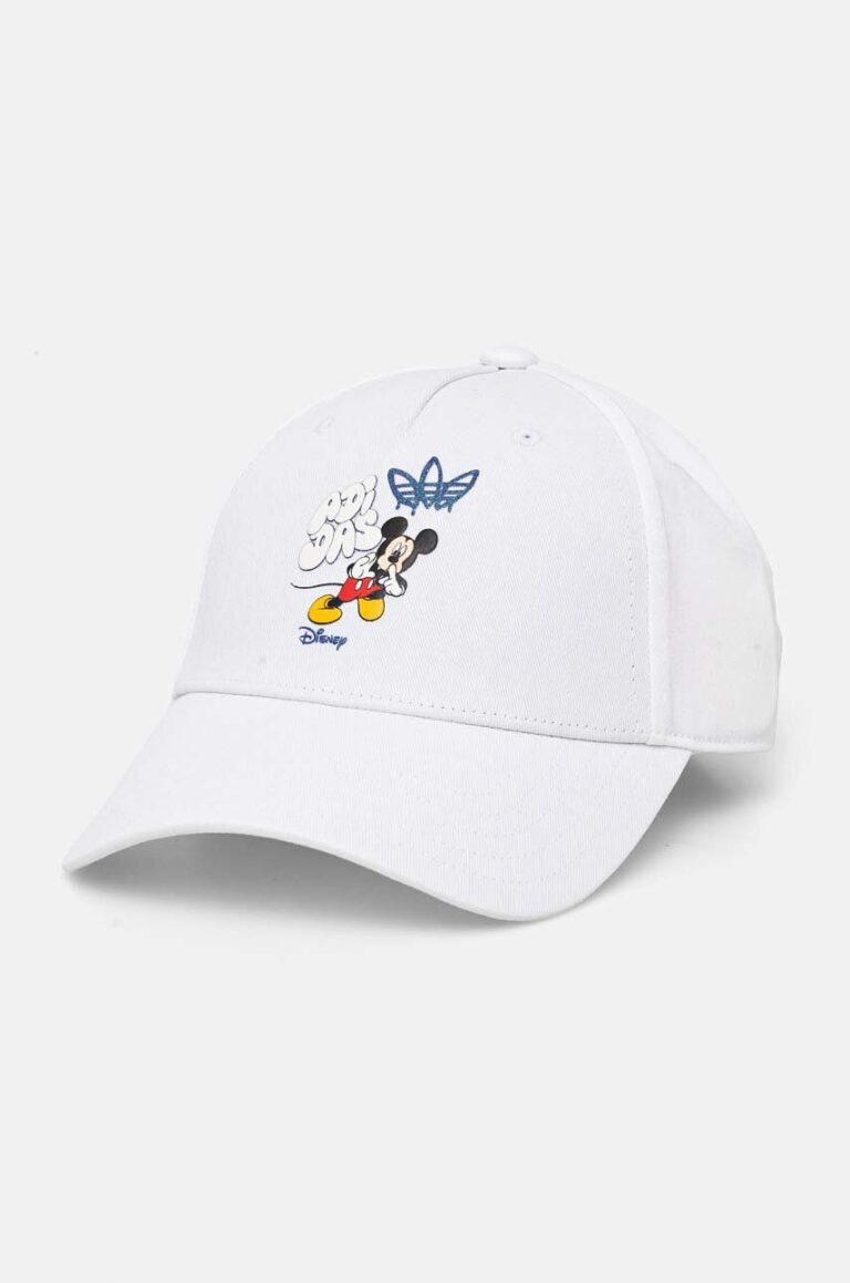 adidas Originals șapcă de baseball din bumbac BASEBALL CAP culoarea alb