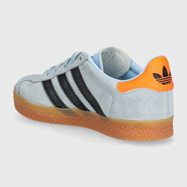 adidas Originals sneakers de piele întoarsă pentru copii GAZELLE C ID6554 preţ