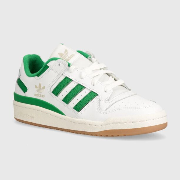 adidas Originals sneakers din piele Forum Low culoarea alb