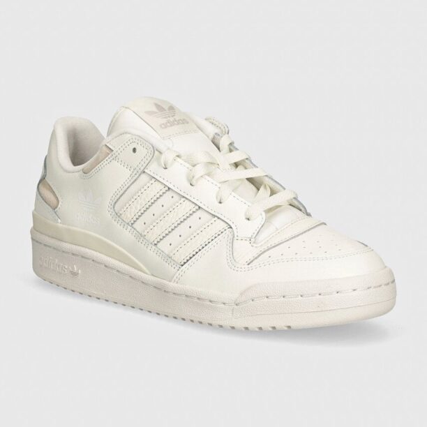 adidas Originals sneakers din piele Forum Low culoarea alb