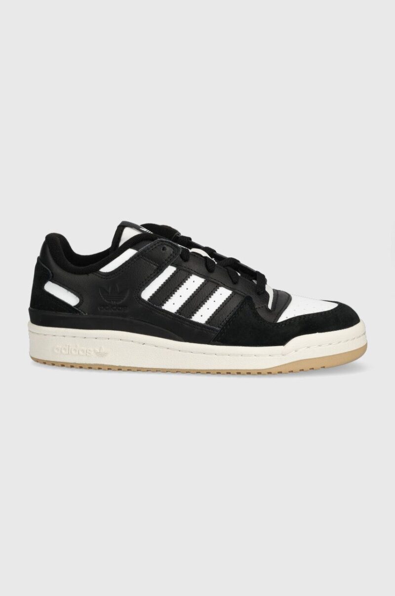 adidas Originals sneakers din piele Forum Low culoarea negru