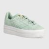 adidas Originals sneakers din piele Gazelle Bold culoarea turcoaz