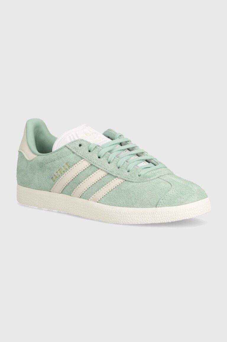 adidas Originals sneakers din piele Gazelle culoarea verde