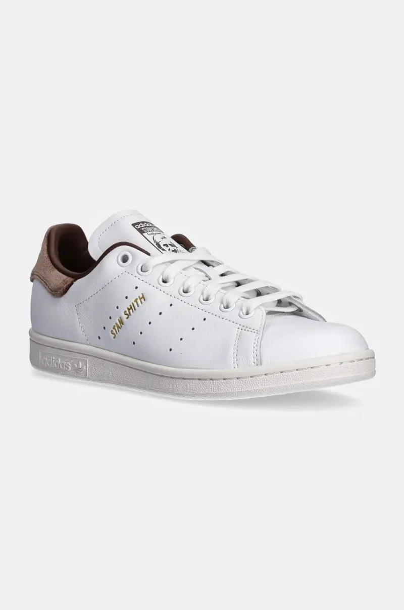 adidas Originals sneakers din piele Stan Smith W culoarea alb