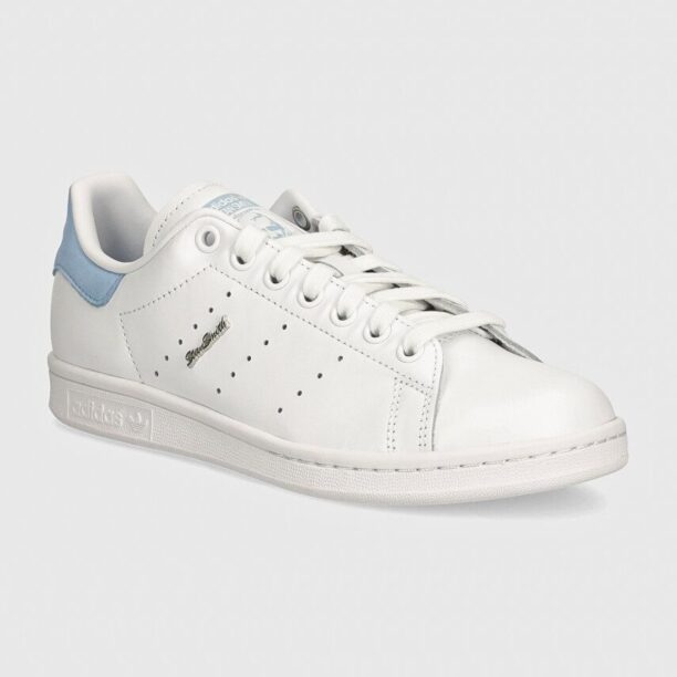 adidas Originals sneakers din piele Stan Smith culoarea alb