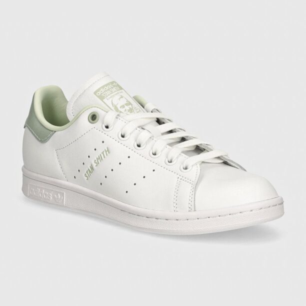 adidas Originals sneakers din piele Stan Smith culoarea alb