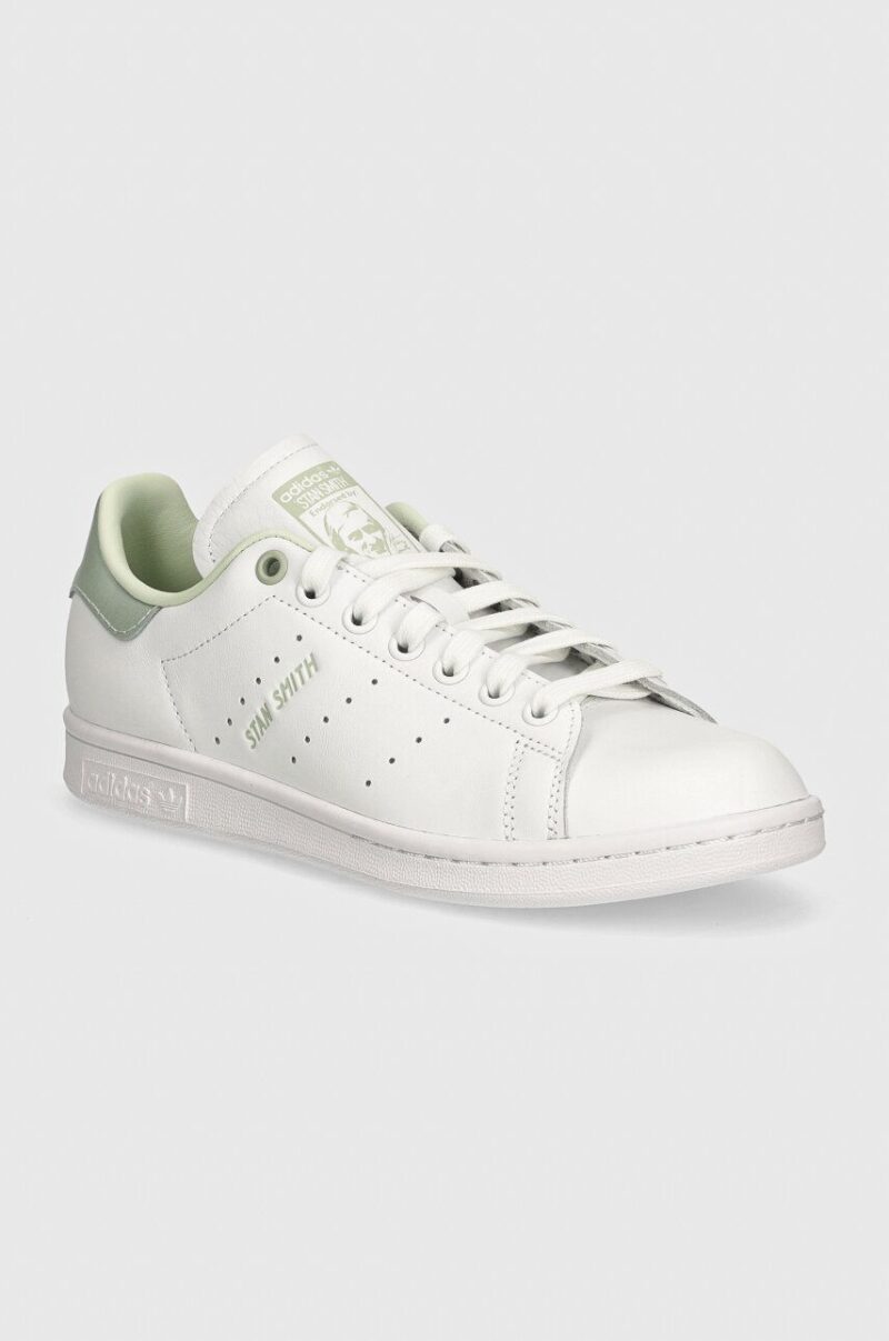 adidas Originals sneakers din piele Stan Smith culoarea alb