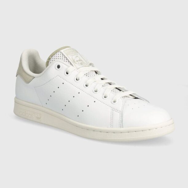 adidas Originals sneakers din piele Stan Smith culoarea alb