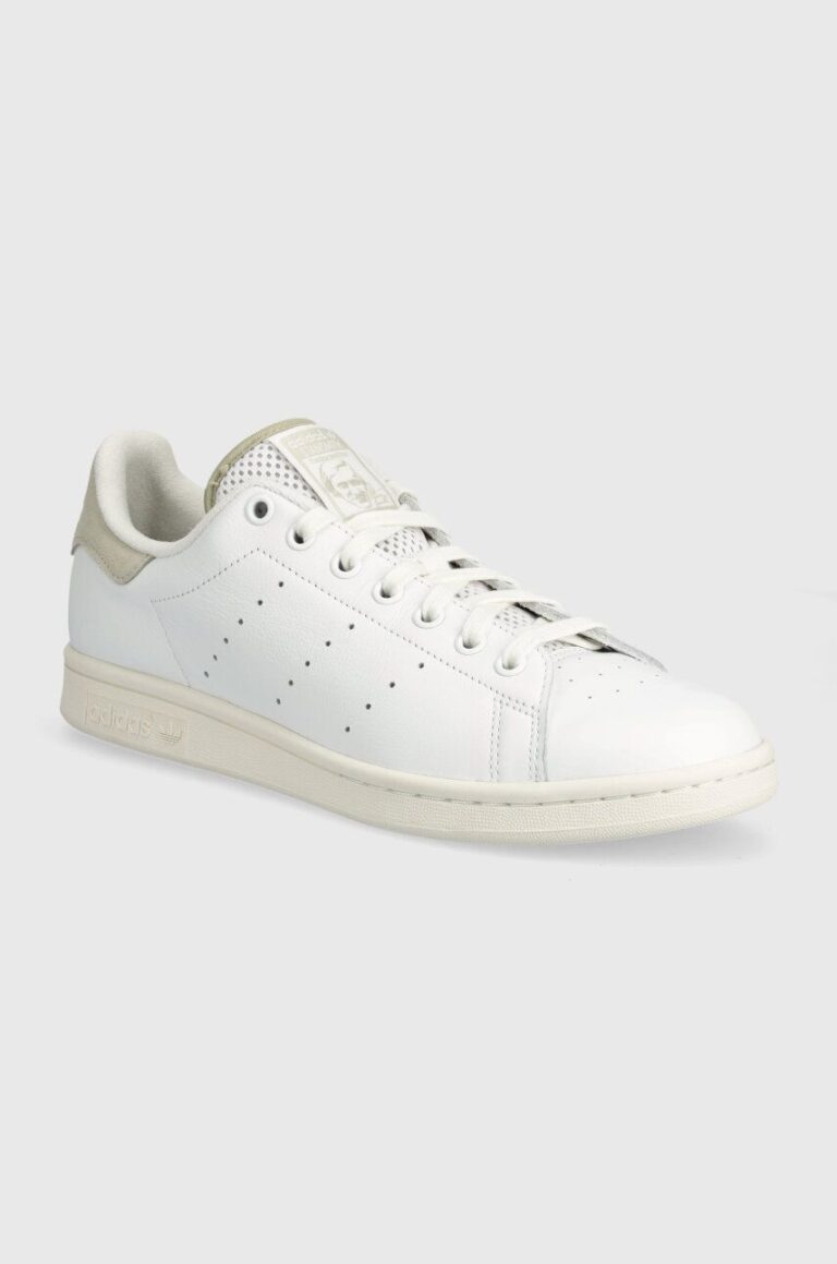 adidas Originals sneakers din piele Stan Smith culoarea alb