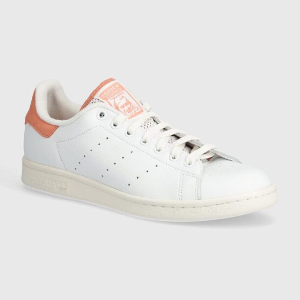 adidas Originals sneakers din piele Stan Smith culoarea alb