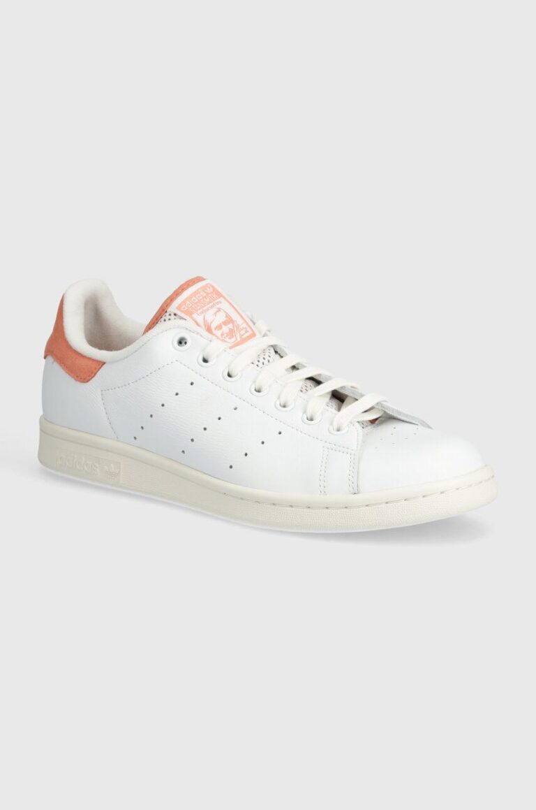 adidas Originals sneakers din piele Stan Smith culoarea alb