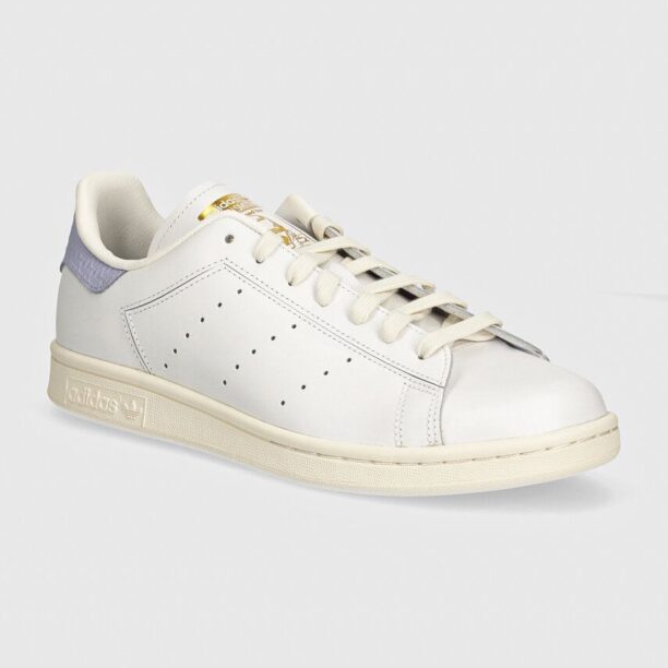 adidas Originals sneakers din piele Stan Smith culoarea alb