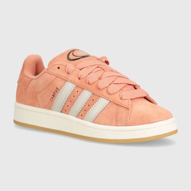 adidas Originals sneakers din piele intoarsă CAMPUS 00s culoarea roz